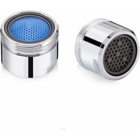 Ahlsen – Set Mit 2 Wasserhahn-luftsprudlern 18 Mm – Edelstahl – Integrierter Wasserfilter – Wassersparend Für Spüle Und Küche