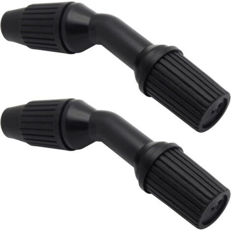2er-pack Langlebige Kegeldüsen Zum Bewässern Und Reinigen (verstellbare Schwarze Düsen)