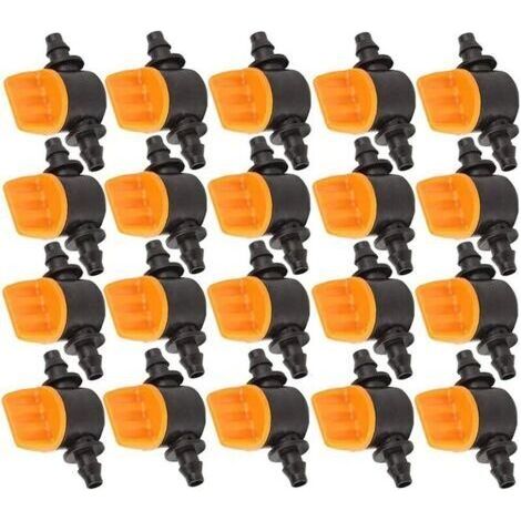 20 Stück 4 Mm Mini-tropfbewässerungsventil Für 4 Mm Bewässerungsschlauch