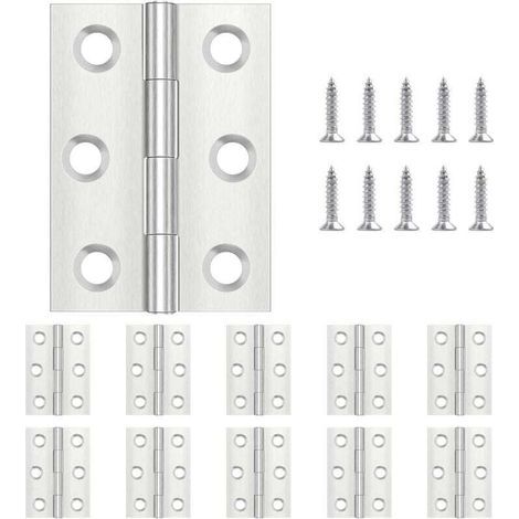 20 Stück Edelstahl-klavierscharniere 44 X 31 Mm Für Türen, Fenster, Schränke Mit Schrauben