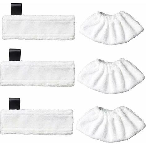 Set Mit 3 Mikrofaser-ersatztüchern Und 3 Mikrofasertüchern Für Kärcher Easy Fix Sc1/sc2/sc3/sc4/sc5/sv7, Zubehörtuch Für Kärcher Easy Fix