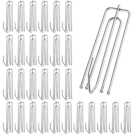 Lot Von 30 Häkelnadeln Aus Rostfreiem Edelstahl Mit 4 Häkelnadeln Aus Metall Für Dusch-, Fenster-, Tür- Und Duschkabinen