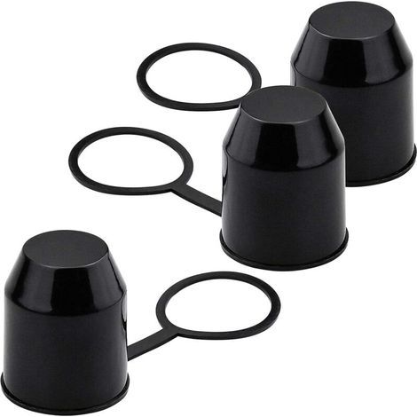 3er-pack Anhängerkupplungs-abdeckkappen Mit Sicherungsring, Wetter- Und Waschanlagenbeständig.-