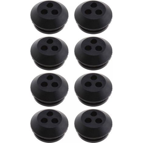 8er-pack Kraftstofftankdichtung, 3-loch-dichtung Aus Schwarzem Gummi, 5 Mm Lochdurchmesser, Zum Austausch Von Gebläse, Freischneider, Rasenmäher