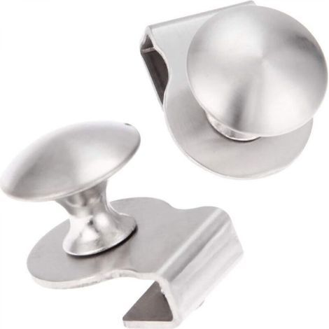 2 Stück Edelstahl-glastürgriffe/clips/clips Für 5–8 Mm Dicke Glasvitrinen, Möbel, Schubladengriffe, Kein Bohren Erforderlich