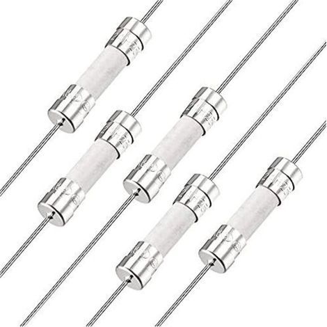Coup Lent Fusible Temporisation Fil Conducteur Fusibles Céramique 5 Mm X 20 Mm 250 V T2a 5 Stück