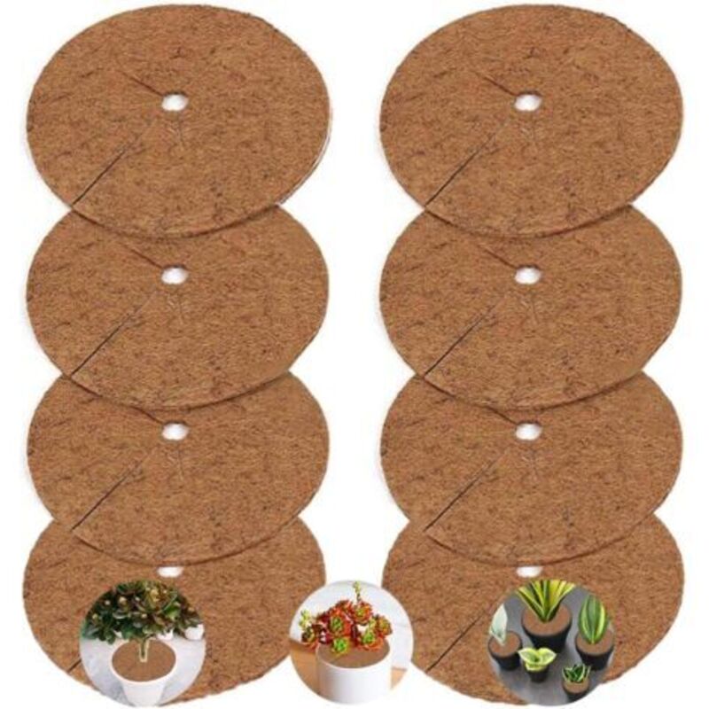 8 Stück Pflanzenscheibenmatte, Pflanzenjätungsmatte, Pflanzenschutzmatte 20 Cm
