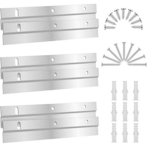 6 Stück Wandbefestigungsclip Und Z-stützwand-befestigungsspiegel 15 Cm Befestigungstisch Mit Sichtbarer Wandbefestigungs-wandhalterung