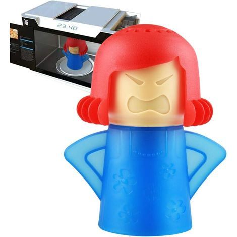 Angry Mama Mikrowellenreiniger, Kühlschrank-deodorant, Ofendampfer, Geruchsabsorber, Gefrierschrank, Deodorant, Lufterfrischer, Küchenreinigungswerkzeug (blau) –