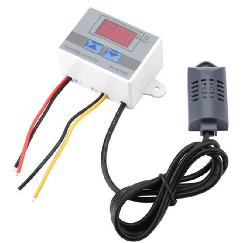 Xh-w3005 Digitaler Feuchtigkeitsregler – Bereich 0–99 % Relative Luftfeuchtigkeit – Genauigkeit 0,1 % – 12 V/24 V/220 V Stromversorgung – Direktausgang
