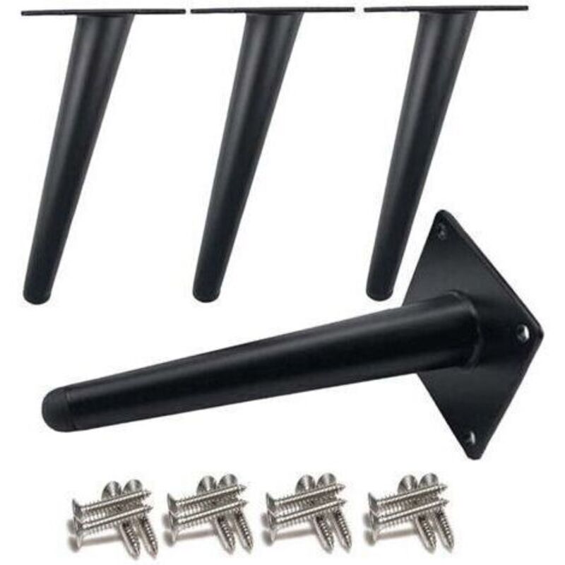 Schräge Möbelbeine Aus Edelstahl – Höhe 20 Cm – Rost- Und Korrosionsschutz – Set Mit 4 Beinen Für Tische Und Sofas