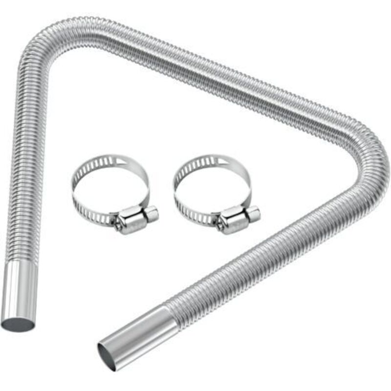 Flexibler Diesel-gasentlüftungsschlauch 120 Cm – Edelstahl – Innendurchmesser 2,5 Cm – Kompatibel Mit Diesel-luftheizungen