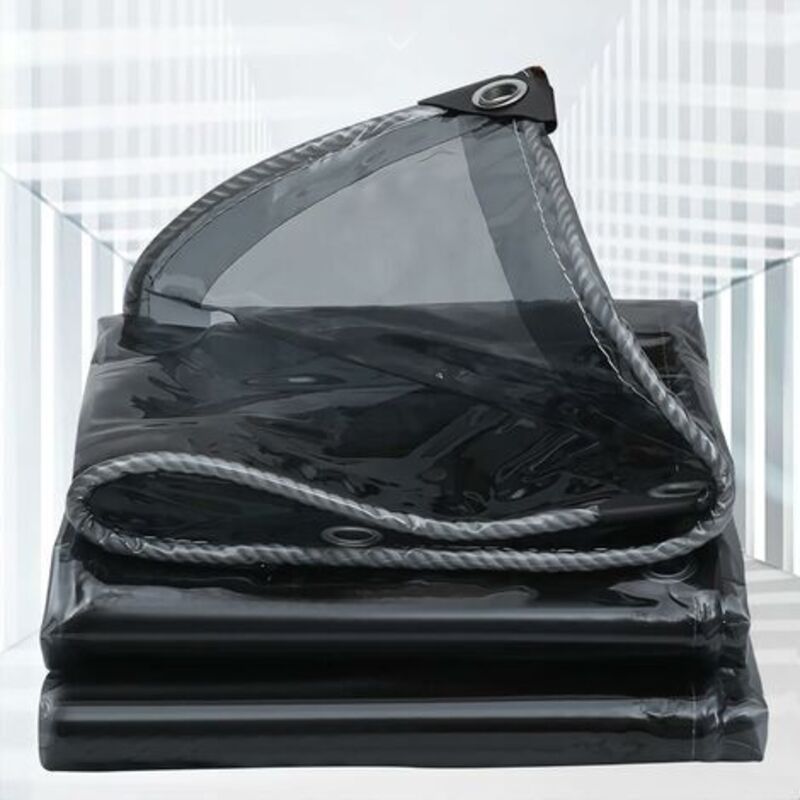 Bach Für Serre,schwarzes Transparentes Aus Polyethylen,beständig Gegen Déchirure Bache Zum Schutz Vor Regen,bach Imperméable 0,35mm D'Épaisseur (1,5x2,5m)