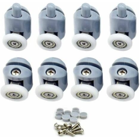 Rollen Für Duschwände Set Mit 8 Rollen Für Duschschiebetüren, Durchmesser 25 Mm.