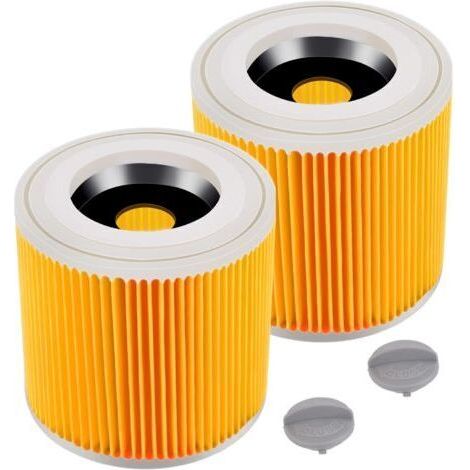 Kartuschenfilter, 2 Stück Kärcher Staubsaugerfilter, Für Kärcher Wd3 Premium, Wd2, Wd3, Wd3p, Mv2, Mv3 – Wd3 Filter – Ersatzfilter Für Kärcher Staubsauger 6.414-552.0/64145520filt