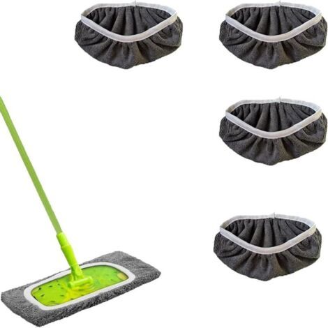 4 Stück Mikrofaser-mopptücher, Dampfwischer-nachfüllung, Waschbare Mikrofaser-ersatzwischtücher, Wiederverwendbarer Waschbarer Mopp Für Fliesenböden