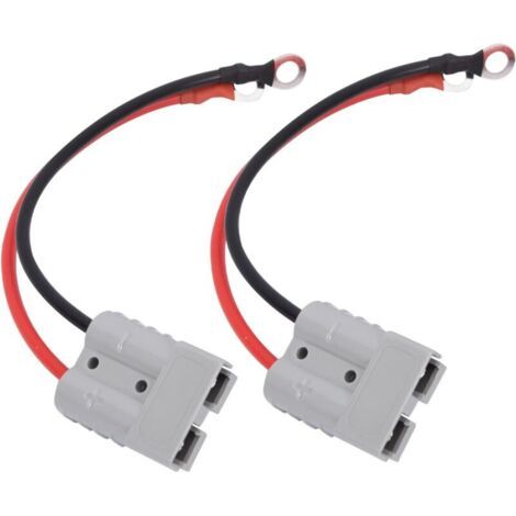 2er-pack 50 A 600 V Schnelltrenn-batteriestecker Mit O-ring 10 Awg Für Wohnmobile, Traktoren, Gabelstapler