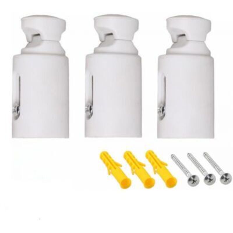 Set Mit 3 Heizkörper-wandhalterungen – Robuster Stahl – Verstellbarer Abstand 75–95 Mm – Für Gerade Und Gebogene Heizkörper