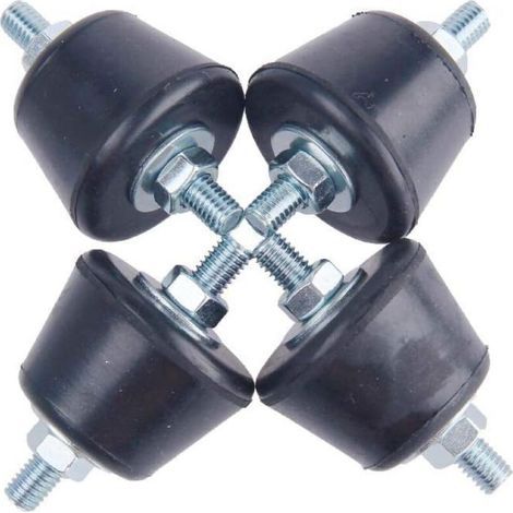 Konischer Silentblock Für M8-klimaanlage, Anti-vibrationsfuß Mit Muttern Und Unterlegscheiben, 4 Stück, M8 Silentblock-wandhalterung Für Reversible Klimaanlagen-wandhalterung