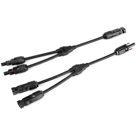 Y-stecker Für Solarkabel – Männlich/weiblich (m/f/f Und F/m/m) – Uv-beständig Und Wasserdicht – Schnelle Montage Ohne Werkzeug