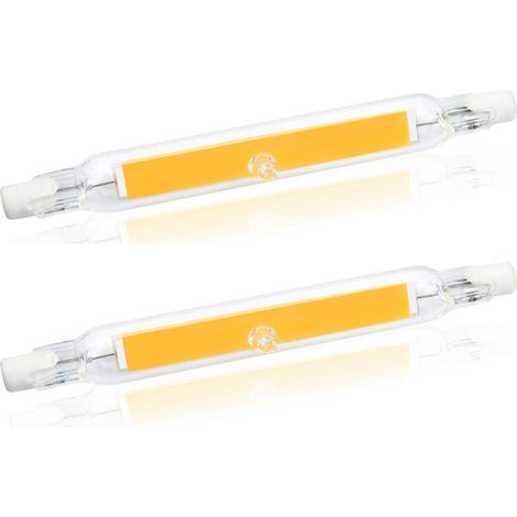 Led-ampulle 5 W R7s 78 Mm J78 Cob-filament, 500 Lumen, 360 Grad, Entspricht Einer Halogen-ampulle 30 W, 48 W, 50 W, (2 Stück, Weiß, 2700 K)