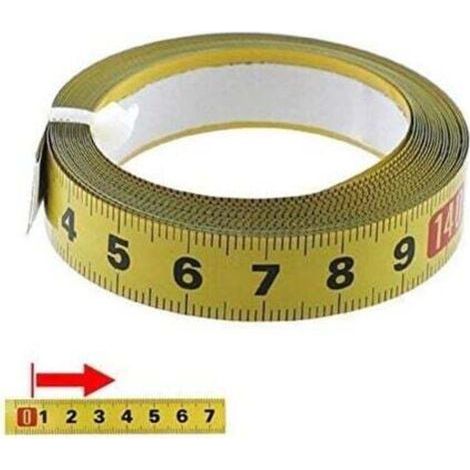 Metrisches Maßband 1–5 Meter, Selbstklebend – Mit Maßband Für Schreiner Und Heimgebrauch – Nähmaschinenaufkleber (5 M)