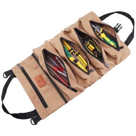 Autoreparatur-werkzeugtasche – Khaki – Aufbewahrungstasche Aus Segeltuch