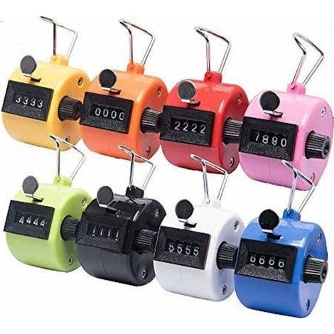8 Stück Manuelle Zähler, Schrittzähler, Clicker, Mechanischer Mengenzähler, Ohne Batteriebetrieb