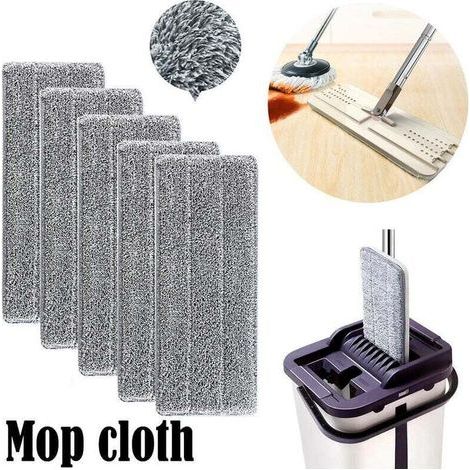 5 Stück Mikrofaser-mopps Für Bodenwischer – Ersatz-mopp-reinigungsbezug – Haushalts-moppkopf Für Flachmopp – Mikrofaser-reinigung – Reinigungstücher