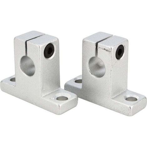 2er-pack Sk10-wellenbefestigungshalterung, Wellenbefestigungsmaterial Aus Aluminiumlegierung Für Vertikale Wellen-linearschiene