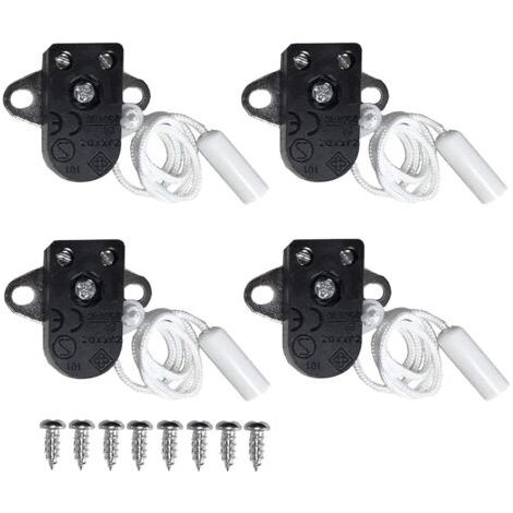 4er-pack Mini-zugschalter Zugschalter Mit Manueller Ein-/ausschaltung – 2 A, 250 V Ac/schwarz