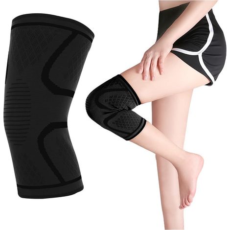 Genouillère, Genouillère De Sport, Pour Arthrose, Soutient Arthrite, Douleurs Articulaires, M, Noir.