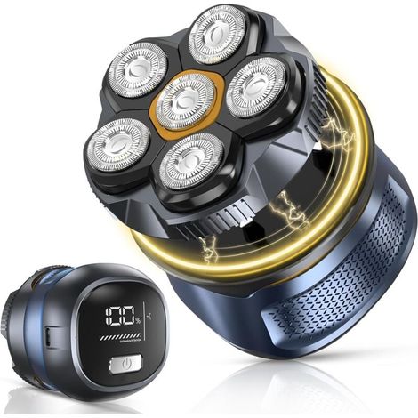 6d Elektrorasierer Für Herren – 2-gang-magnetkopf – Wasserdicht Nass/trocken, Typ-c-aufladung – Gesichts-/glatze-styling – Männer Und Reisende