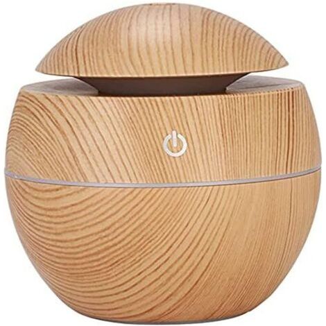 Luftbefeuchter-diffusor Zur Beseitigung Von Gerüchen, Holzart, 200 Ml, Mit Buntem Licht Für Ätherische Öle, Aromatherapie Zur Entspannung