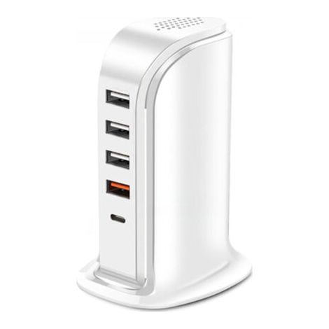 Usb-ladegerät, Vertikaler Typ, Breite Spannung, Universell, 3 A, 4 Usb Qc 3.0 Pd, Schnelles Laden, Usb-ladestation Für Mobiltelefone