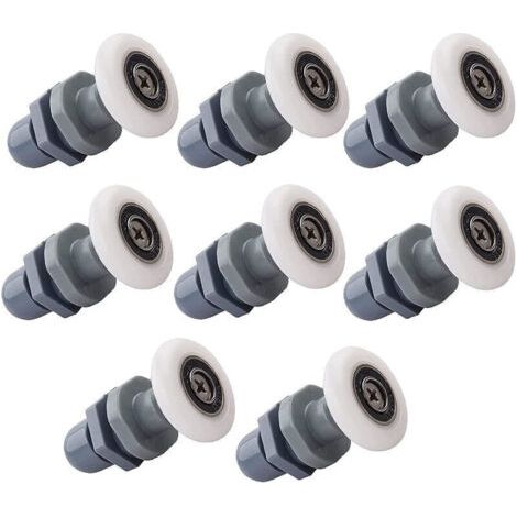 8 Stück Roulette Porte Douche Coulissante 19 Mm Rouleaux Für Salle De Bains Roulettes Coulissantes Porte En Verre