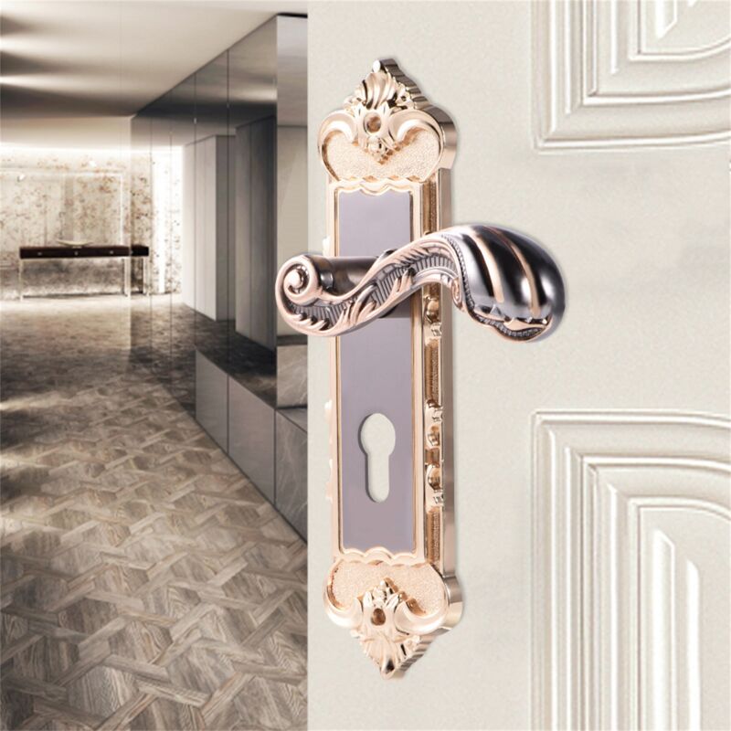 Retro-türschloss Aus Aluminiumlegierung Im Europäischen Stil, Schlafzimmertür-diebstahlsicherung