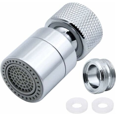 Mixerbelüfter Aus Messing, 360° Drehbar, 2 Einstellbare Modi, Bubbler-küchenmixerfilter Mit Auslaufadapter – Für Mixer Mit M22-stecker- Oder M24-buchsenauslauf