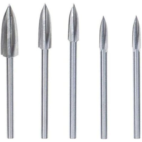 Teile Fräser Schnitzwerkzeuge Gravieren Rotationsgrate Für Holzschnitzerei Wolframkarbid Doppelschneidender Rotationsgrat Schleifen Stahl Fräser Messer Schnitzwerkzeug