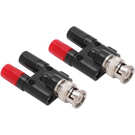2-teiliges Bnc-stecker- Und 4-mm-doppelstecker-buchsenkabel, Getrennter Rf-koaxial-adapter