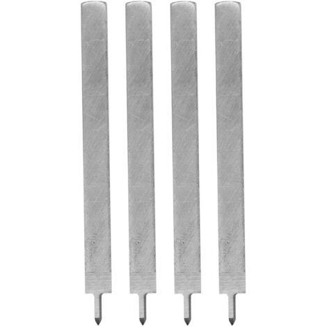 4 Stück Poinçon Cuir 1 Branche Acier Rapide Traitement Thermique Outils Perçage 3mm