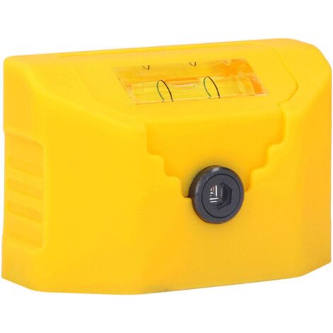 Marqueur Laser Multifonction 120° Mit Niveau À Ligne Croisée, Angle Large, Mini Und Pile Intégrée Jaune