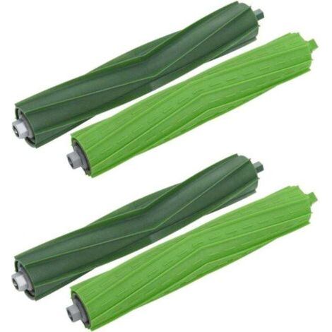 2 Ersatz-gummibürsten Kompatibel Für Irobot Roomba E-serie E5 E6 I-serie I7 I7 I7 Plus I3 I3 I4 I4 I6 I6 I8 I8 Plus Staubsauger