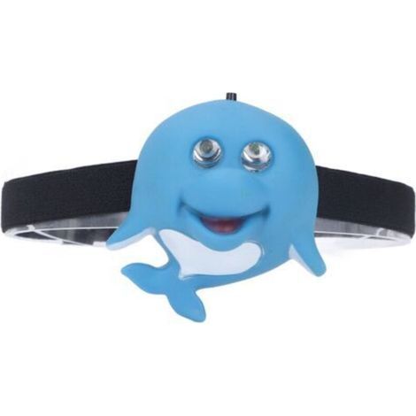 Blue Dolphin Stirnlampe Für Kinder, Umweltfreundlicher Kunststoff, 2 Beleuchtungsmodi, Tragbarer Batteriebetriebener Scheinwerfer Für Den Außenbereich