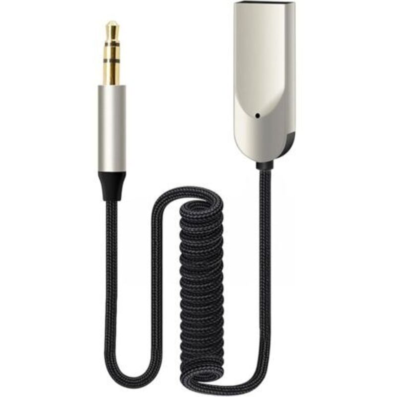 Bluetooth 5.4 Aux-adapter Mit 80 Cm Langem Geflochtenem Kabel, Kabelloses Musik-streaming Und Freisprechen Für Auto, Heimstereoanlagen, Lautsprecher, Verstärker Und Systeme