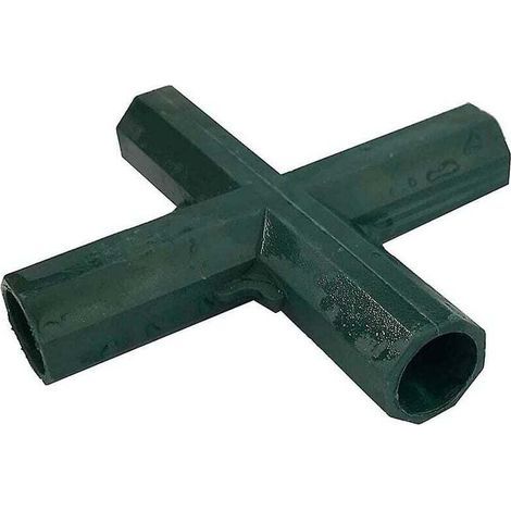 4 Stück Gartenrahmen-eckverbinder, 4-wege-rohrverbinder, Gewächshaus-eckverbinder, Möbelrahmen, 16 Mm Innenbereich (flach, 4 Wege)