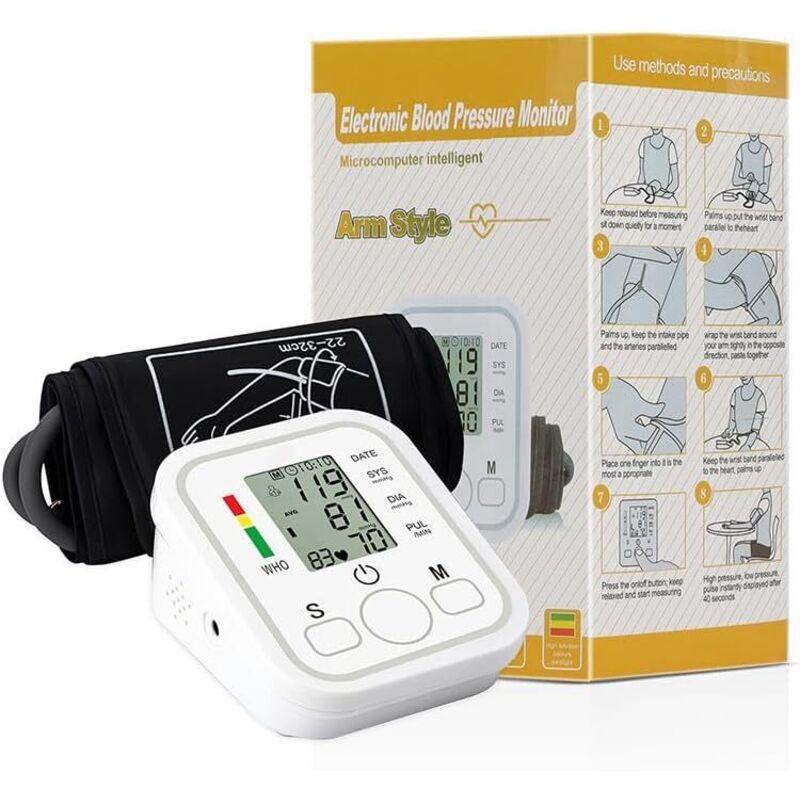 Blutdruckmessgeräte Mit Großer Manschette – Armlänge 22–32 Cm, 8,6–12,6 Zoll. Klinisch Genau Mit 2 X 99 Speichern. Doppelbatterie Oder Usb-lcd-display. Heimgebrauch