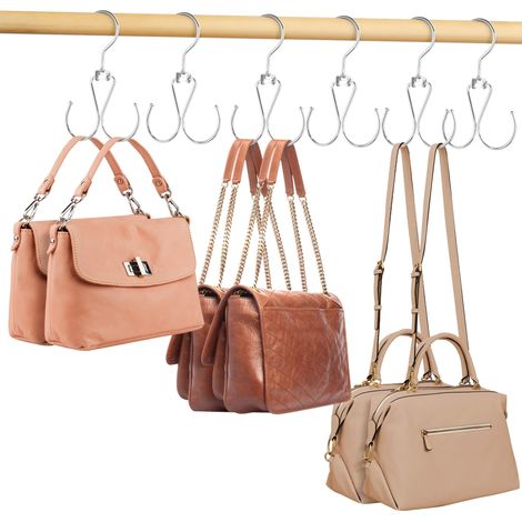 Set Mit 6 Robusten Rotierenden Porte-porte-karten, Für Dressing, 12 Fassungsvermögen, Mit Halterung Für Beutel, Silber.