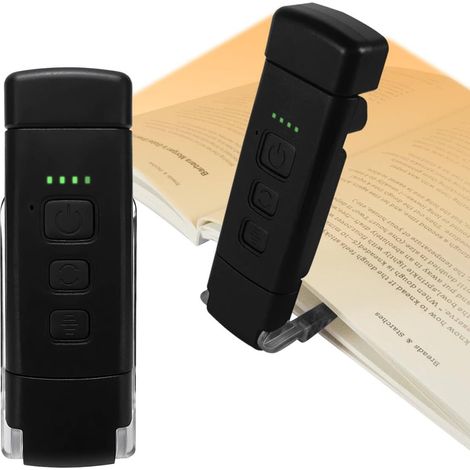 Lampe De Lecture, Wiederaufladbar, Usb – Flexibler Clip, 3 Farbtemperaturen, 5 Helligkeitsstufen, Tragbare Led-lampe Für