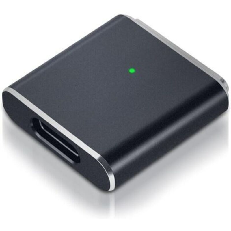 Magnetischer Usb-c-zu-mag-s-3-adapter Mit 100 W, Weiblicher Typ-c-konverter Zu Mag-s-3-t-kopf, Schneller Pd-kompatibel Mit Macbook Pro/air M1 M2 M3 M4 (14"/16") Silber